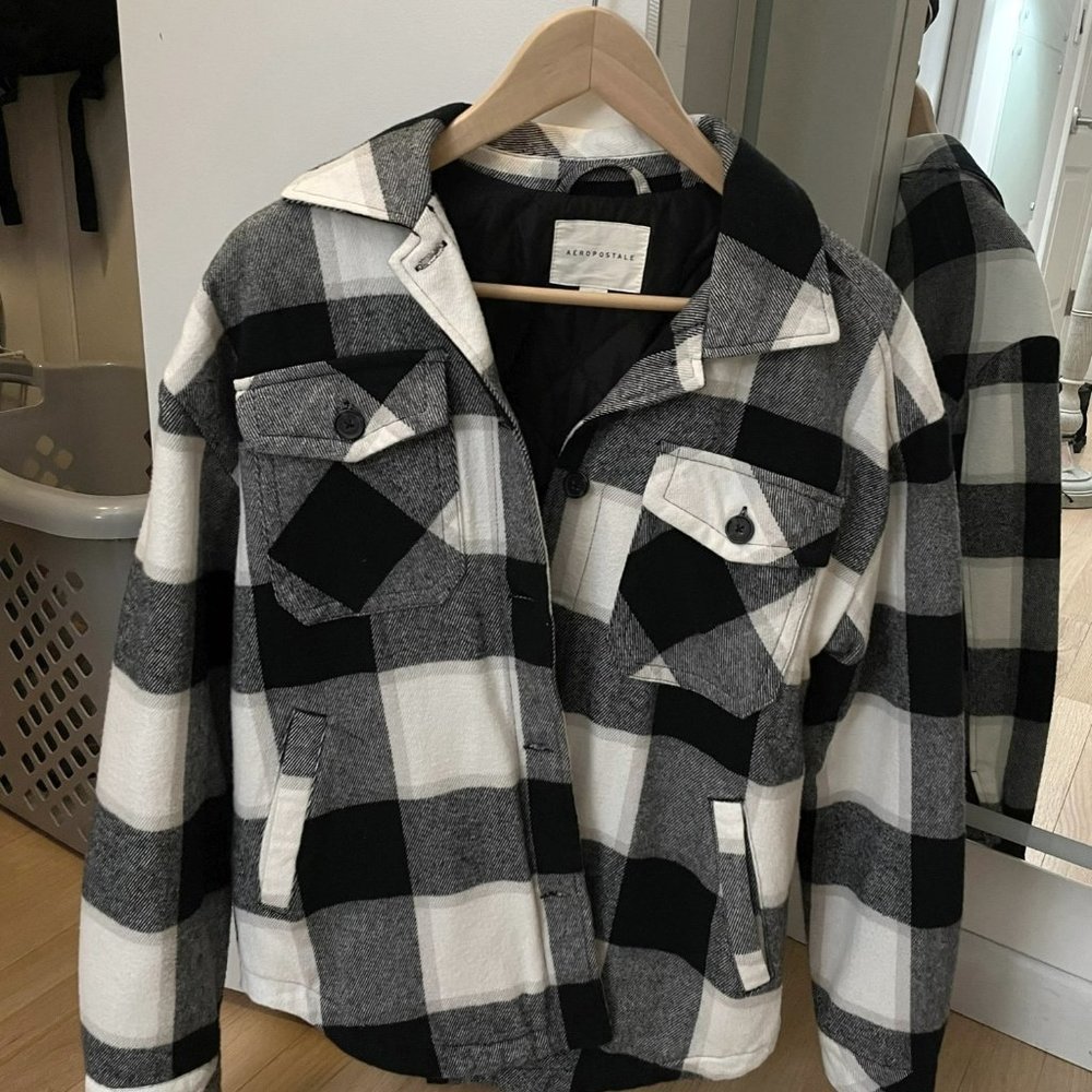 Aeropostale Plaid Flannel Shacket
